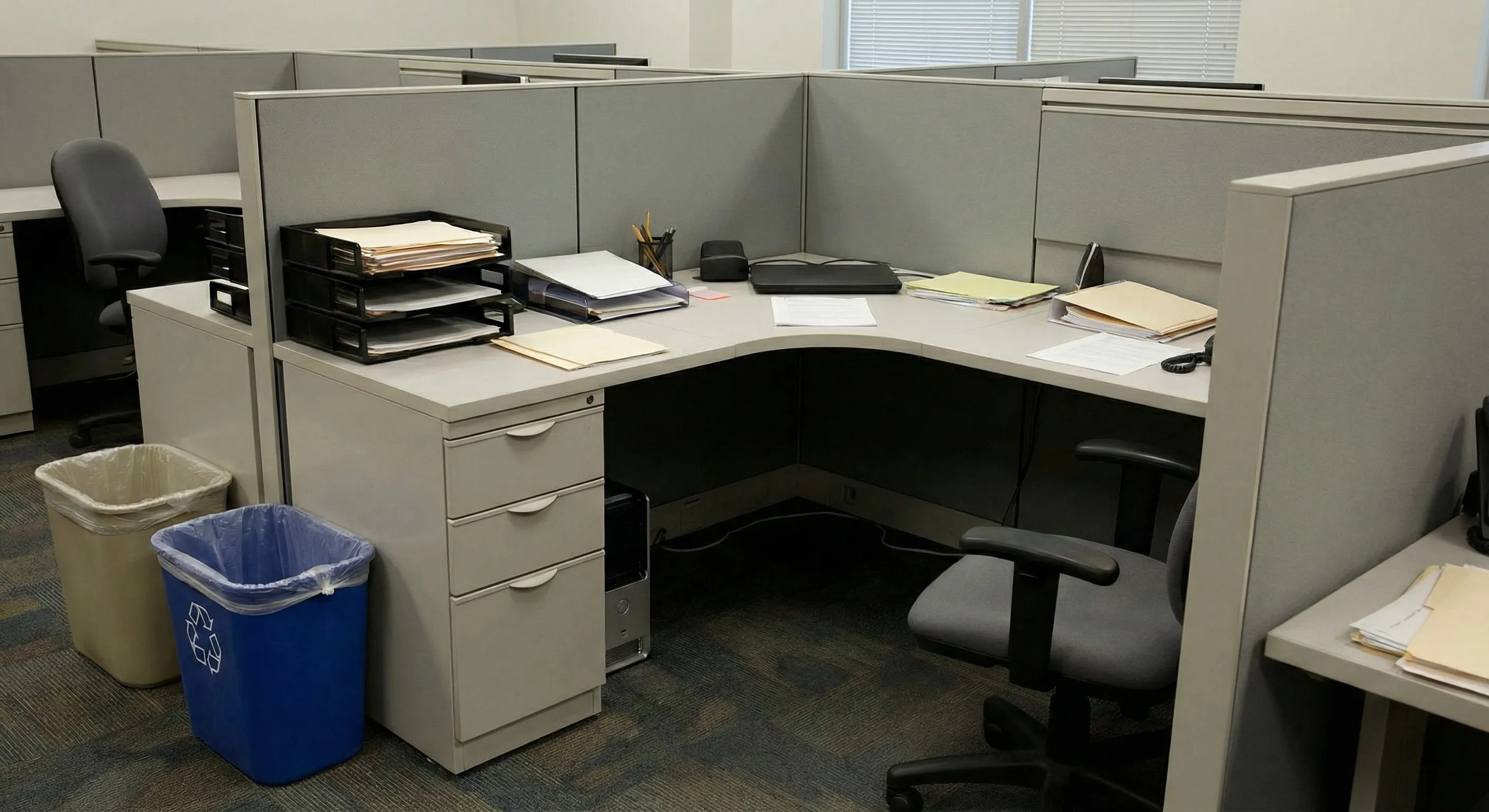 Limpieza profesional de oficina — después