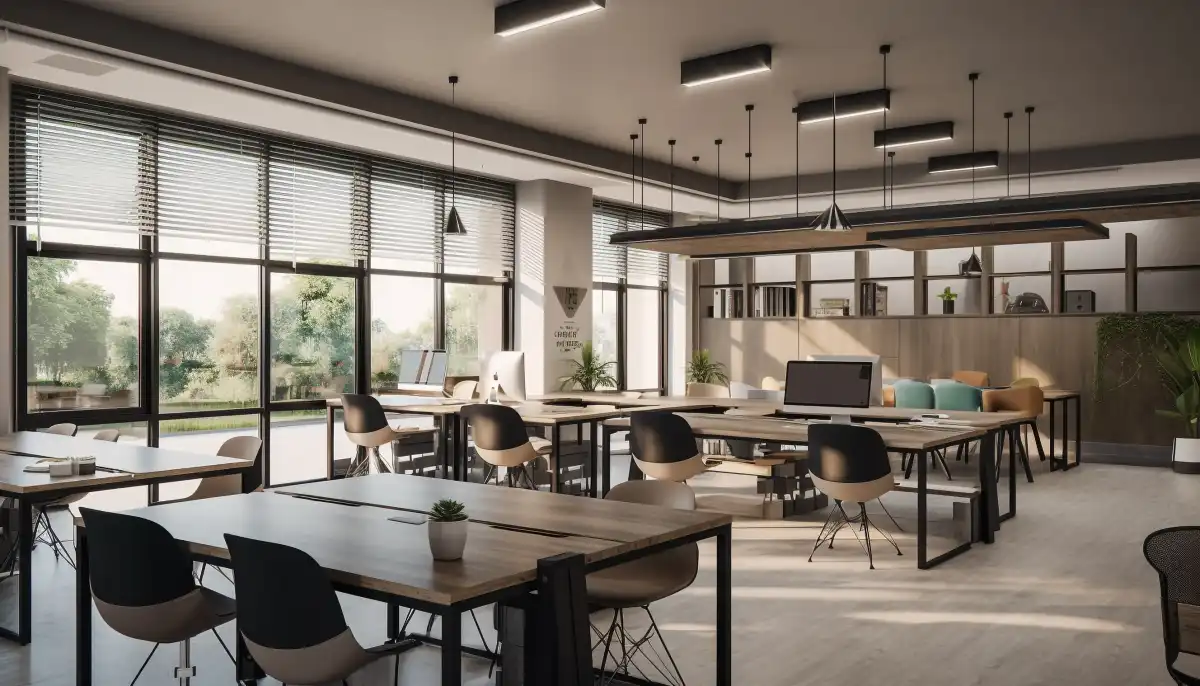 Oficina limpia y ordenada en Barcelona